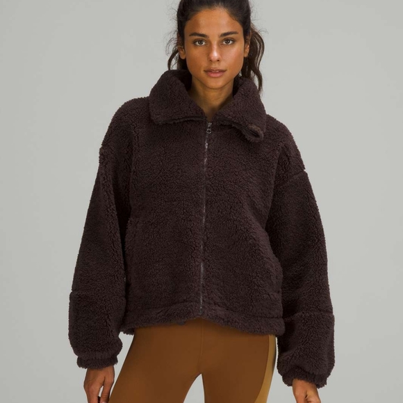 lululemon athletica Jackets & Blazers - Lululemon Cinchable Fleece Zip Up
